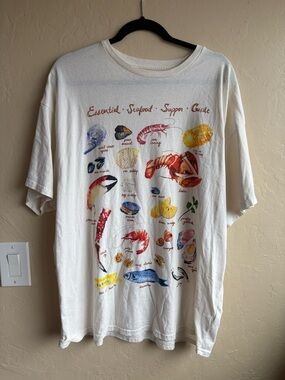 BDG Urban Outfitters Seafood T Shirt Graphic Dress Tee